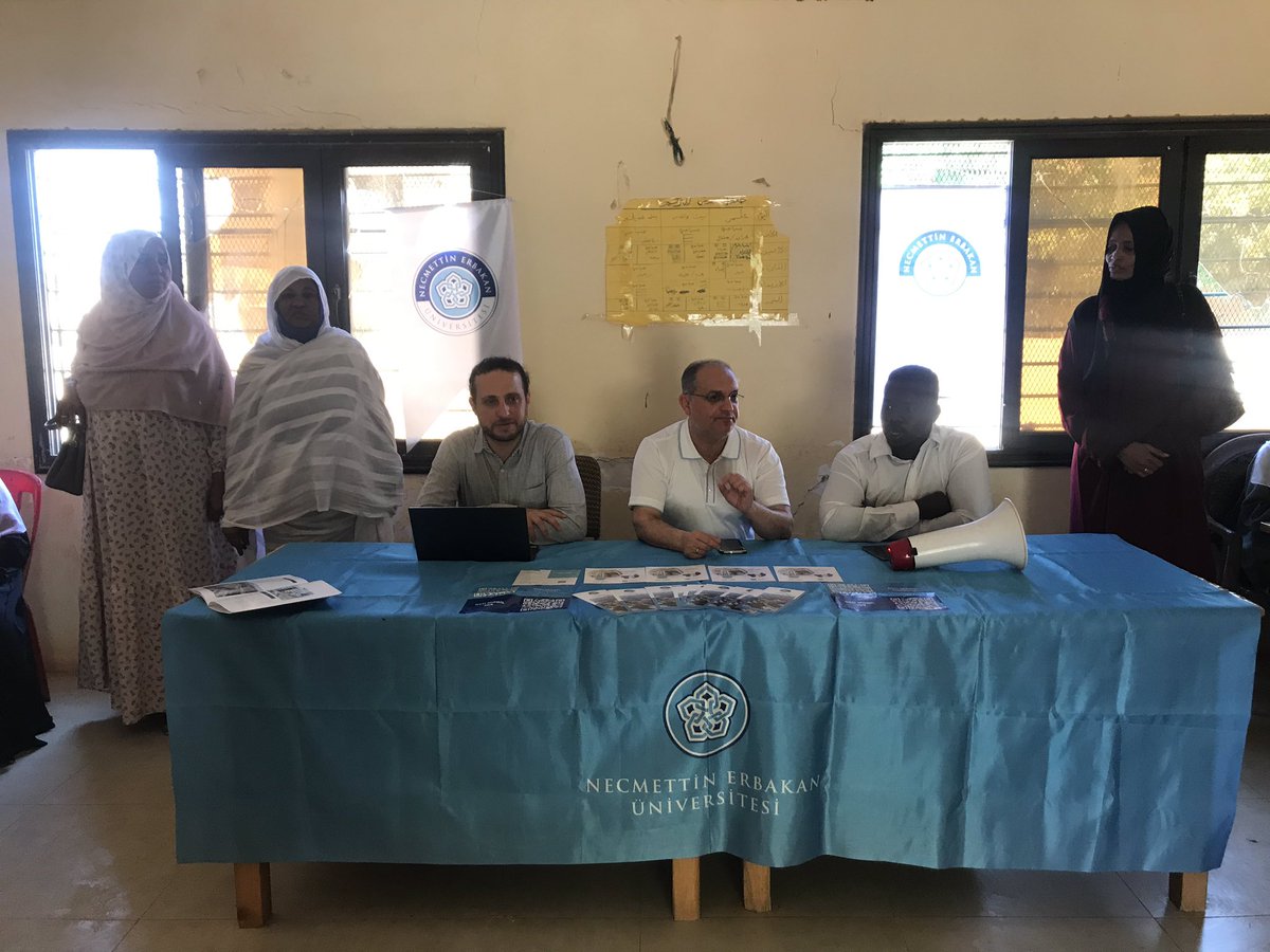 neuisc's tweet photo. Sudan Eğitim Bakanlığı,  Sudan Yükseköğretim Bakanlığı ve Al-Neelain Üniversitesi işbirliği ile düzenlenen Türk Üniversiteleri Tanıtım Fuarı kapmasında bulunduğumuz Hartum Şehrinde, Hadice Bint Huveylid Lisesi’ni ziyaret ettik. https://t.co/aAUtkc2xxS