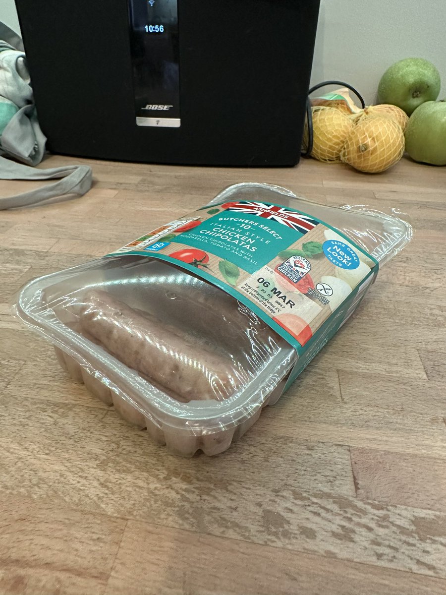 Alex36706121's tweet photo. @AldiUK your sausages look like they are filled with bacteria. They’re still within use by date but think I’ll give it a miss 🤢 https://t.co/RfJ3alpsuq