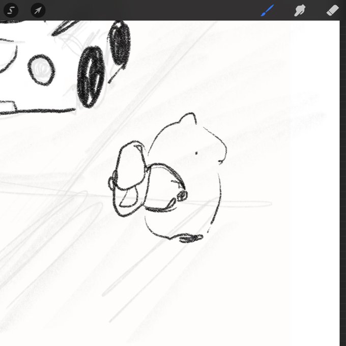 just tried drawing a hamster and i think im@never going to draw again after this 
