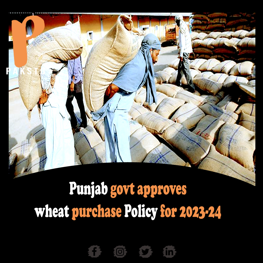 The Punjab government has granted approval to wheat purchase policy for 2023- 2024.

The approval was given at a meeting of the provincial cabinet in Lahore with Caretaker Chief Minister Mohsin Naqvi in the chair os Saturday.

#paksto #wheatpolicy #news #pakistannews #wheat