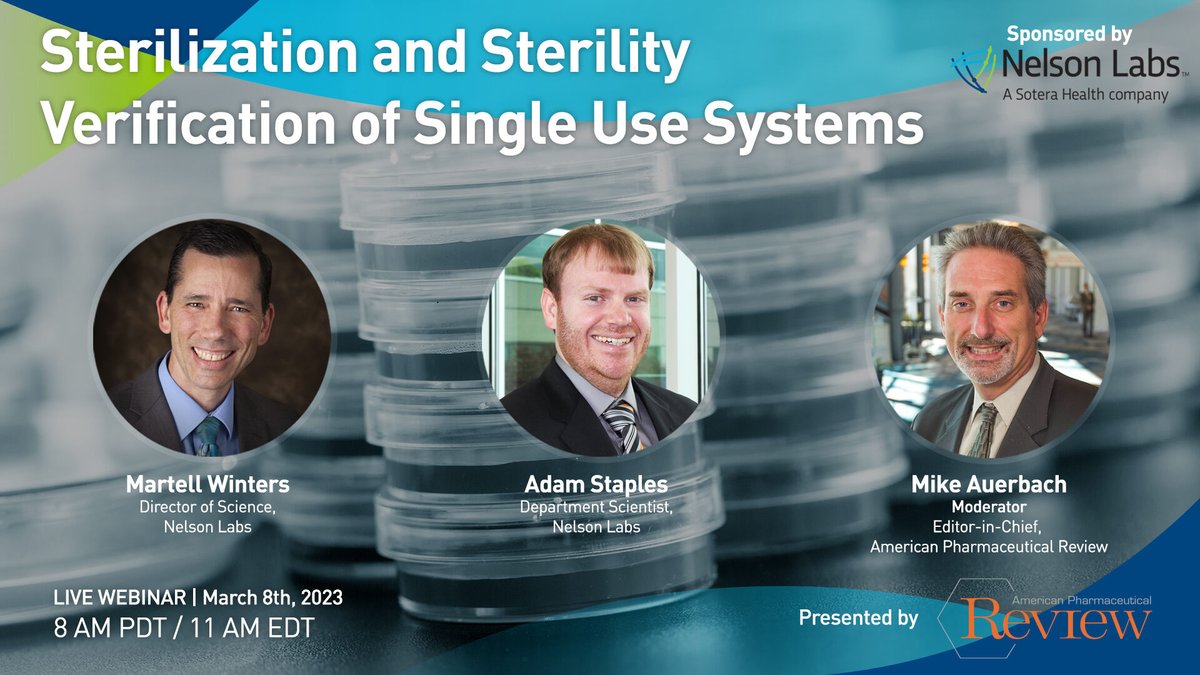 AmPharmRev's tweet image. WEBINAR: Don&apos;t miss the presentation about single-use systems (SUS), sometimes called bioprocessing systems that offer advantages over stainless-steel pipes and tanks.

Register today: bit.ly/3xVFE1i

#SingleUseSystems #SUS #Bioprocessing #PharmaTwitter #Pharma
