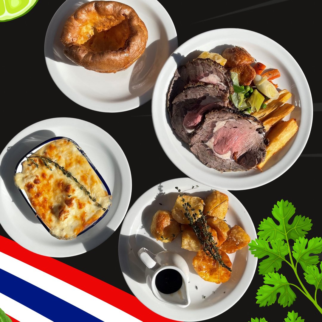 Savour the flavours of a perfect Sunday with our succulent beef roast - cooked to perfection and served with love.💛 here👇
📍 <a href="/lordraglane17/">The Lord Raglan</a> 
📍 <a href="/adamandevee9/">The Adam & Eve</a> 
📍 @lordnapierstar
📍 <a href="/Starofkings/">Star of Kings</a> 
📍 <a href="/heathcotestar/">Heathcote and Star</a>