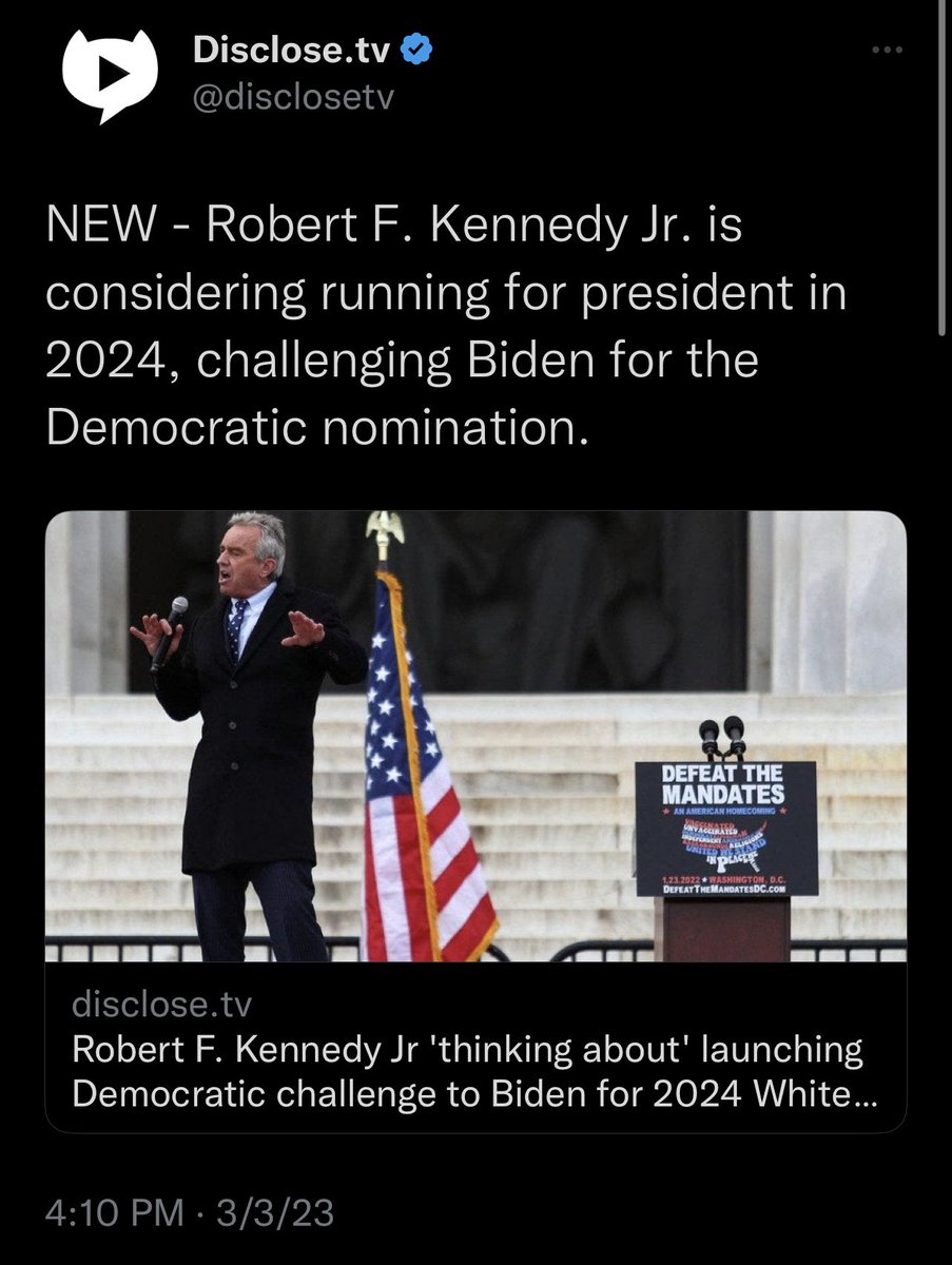 dchomecoming's tweet photo. We want to give a shout out to an honored Defeat the Mandates speaker &amp; one of the greatest statesman, Robert F. Kennedy, Jr.

We celebrate candidates of all parties considering running that are bringing the counter narrative to the table. Integrity &amp; accountability. Bring it on! https://t.co/rKXbvMJx2I