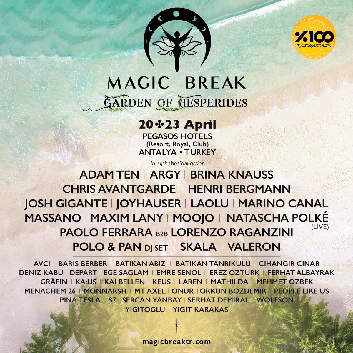 Ve beklenen an! 🤩

Magic Break'in 18. yılını kutlamak için, her zamanki gibi büyük bir tutku ve heyecan verici sanatçılarla oluşturduğumuz line-up’ımızı mutlulukla paylaşıyoruz.

Kaçırılmayacak bir yıl dönümü!

Detaylı bilgi &amp; rezervasyon: magicbreaktr.com 
#magicbreak