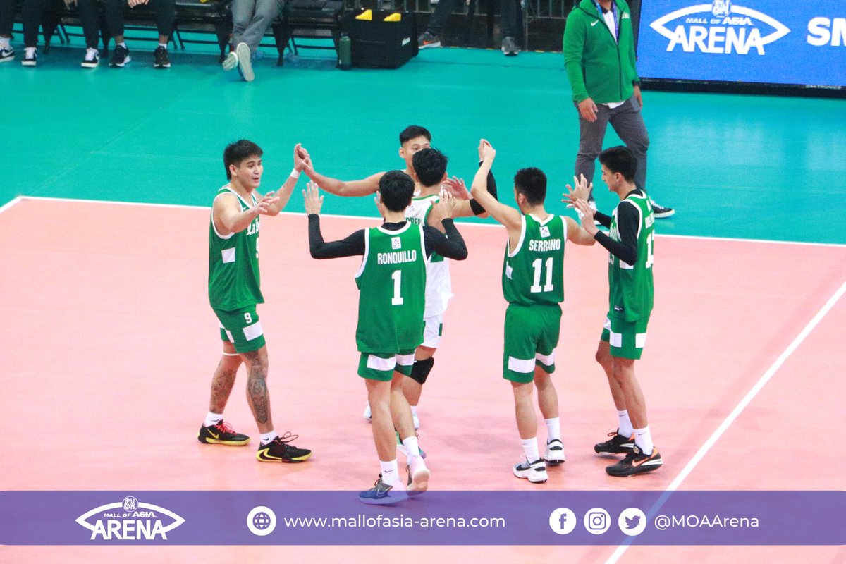 MOAArena's tweet photo. #UAAPSeason85 Men’s Volleyball

FINAL SET SCORE: DLSU 25 - Ateneo 22

#RiseAsOne
#UAAPS85AtMOAArena
#ArenaSafe
#ChangingTheGameElevatingEntertainment https://t.co/6pvDJvKtVG