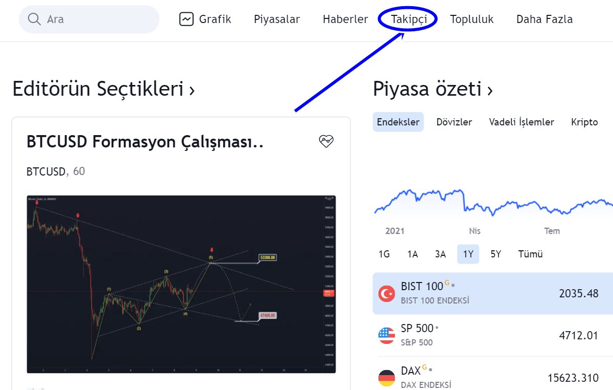 1⃣Merhaba arkadaşlar söz verdiğim gibi kripto taramayı adım adım anlatacağım sizlere.

İlk önce <a href="/tr_tradingview/">TradingView Türkiye 🇹🇷</a> uygulamasını açıyoruz. Arkasından görseldeki gibi takipçi kısmına tıklıyoruz.Ordan kripto takipçisine tıklıyoruz ve tüm coinler listeleniyor.

<a href="/orhnrck/">orhun</a>