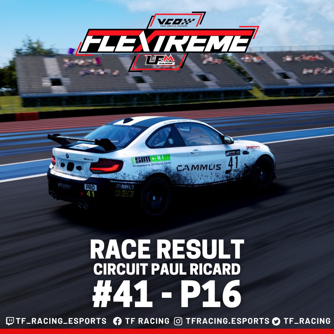 🇬🇧 Qualifying pace was good, but tyre deg was a bit excessive during the latter stages of the race. P16 is a solid result to finish a tough season for us!
#FLExTREME #vcoesports #VCOxLFM #LFM #lowfuelmotorsport #beACC #simracing #esports #AssettoCorsaCompetizione #cammus