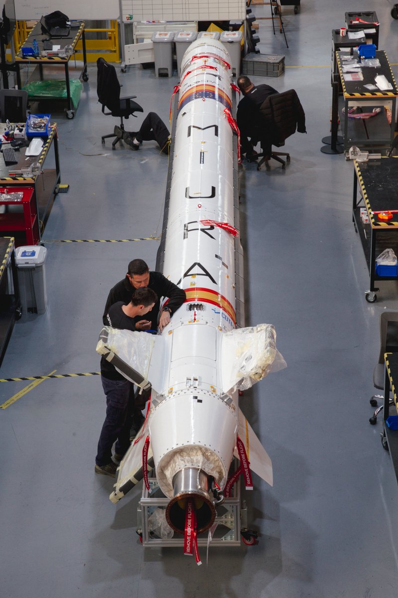 PLD_Space's tweet image. ⏰Tic-tac. Ultimando los detalles de la primera unidad de vuelo de MIURA 1 antes de su próxima partida a la base de lanzamiento de Huelva.

⏰Tick-tock. We're working on the final details of the first MIURA 1 flight unit before its next departure to the launch base in Huelva.