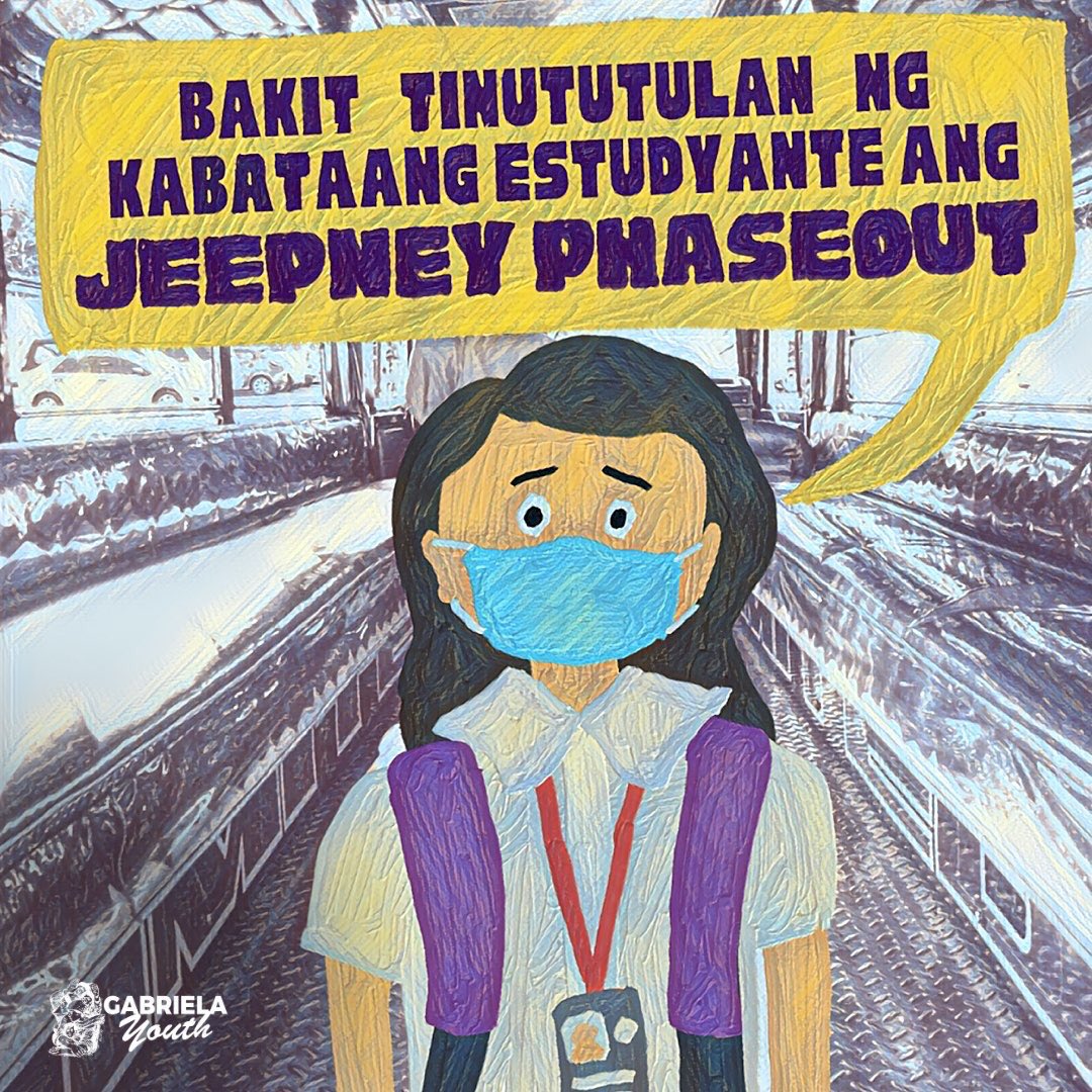gabrielayouthph's tweet photo. WALANG PAPARA! 📢 KABATAAN, MAKIISA SA TIGIL PASADA! 

Narito ang mga dahilan kung bakit sinusuportahan ng mga kabataan ang malawakang transport strike laban sa jeepney phaseout.

#NoToJeepneyPhaseout
#NoToPUVPhaseout 
1/3 https://t.co/Ob09bjIzWU