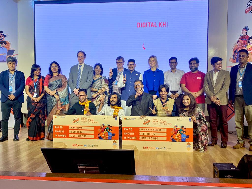 Siljefines's tweet photo. Wonderful start of the week at #Digital Khichuri Challenge Gala with State Minister @zapalak @ictdivision 🇧🇩 & @stefanliller @undp_bd 🇺🇳 Impressed by the creativity and innovation used to promote diversity, tolerance and religious harmony online💻🤩
🇳🇴👉proud supporter of #PTIB https://t.co/ytRlvkE8QA