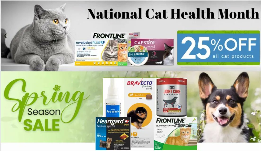 It's National Cat Health Month! Get 25% off all cat products!
For everything else PetCareSupplies Spring Sale is on! Get15% OFF #coupon code Sitewide + #FREE Shipping! bit.ly/petcaresupplie…