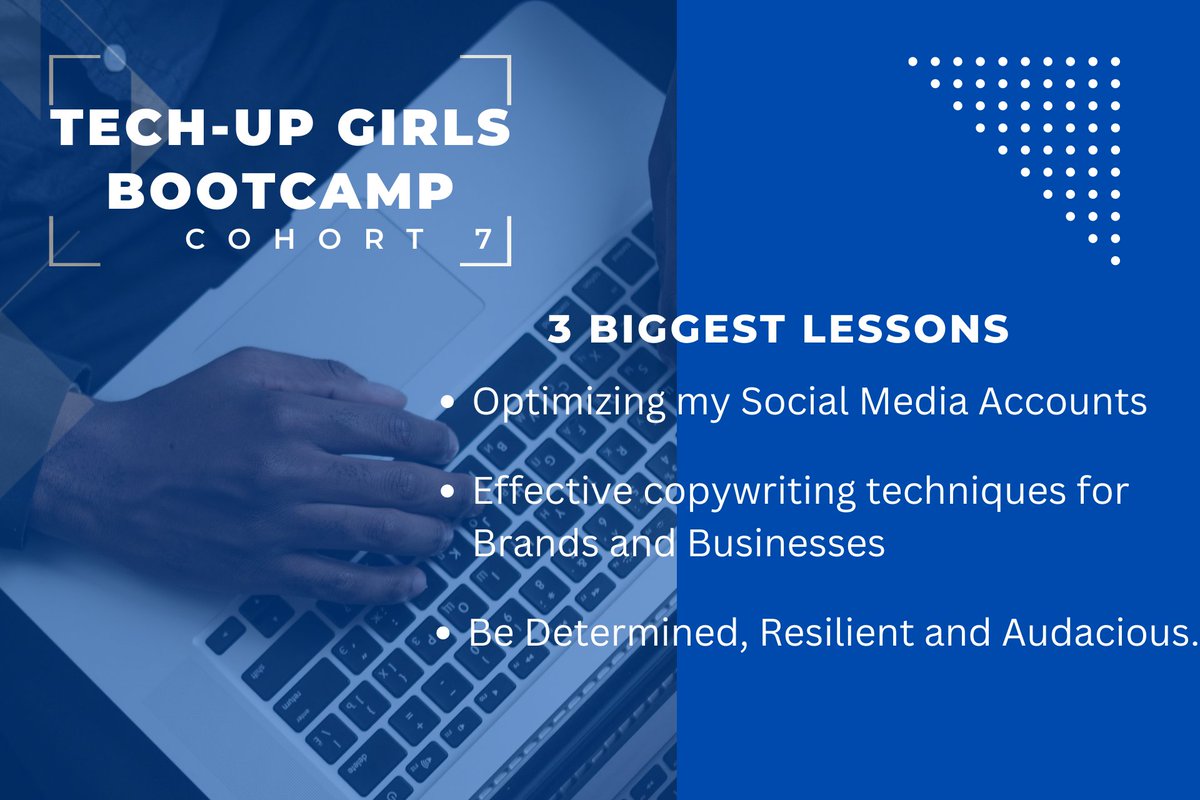 Jummie_X's tweet photo. Heard about Tech-up Girls bootcamp?
The past weeks I've been learning, unlearning and relearning. Thank you Techy Train Incubator Foundation #techupgirls #thettifoundation #thewcommunity https://t.co/hPkIG2y8MO