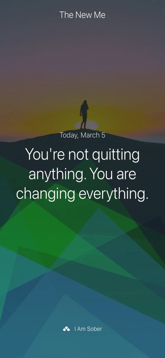 JewliaGulia's tweet photo. You're not quitting anything. You are changing everything. #iamsober https://t.co/2DokLLzNE4