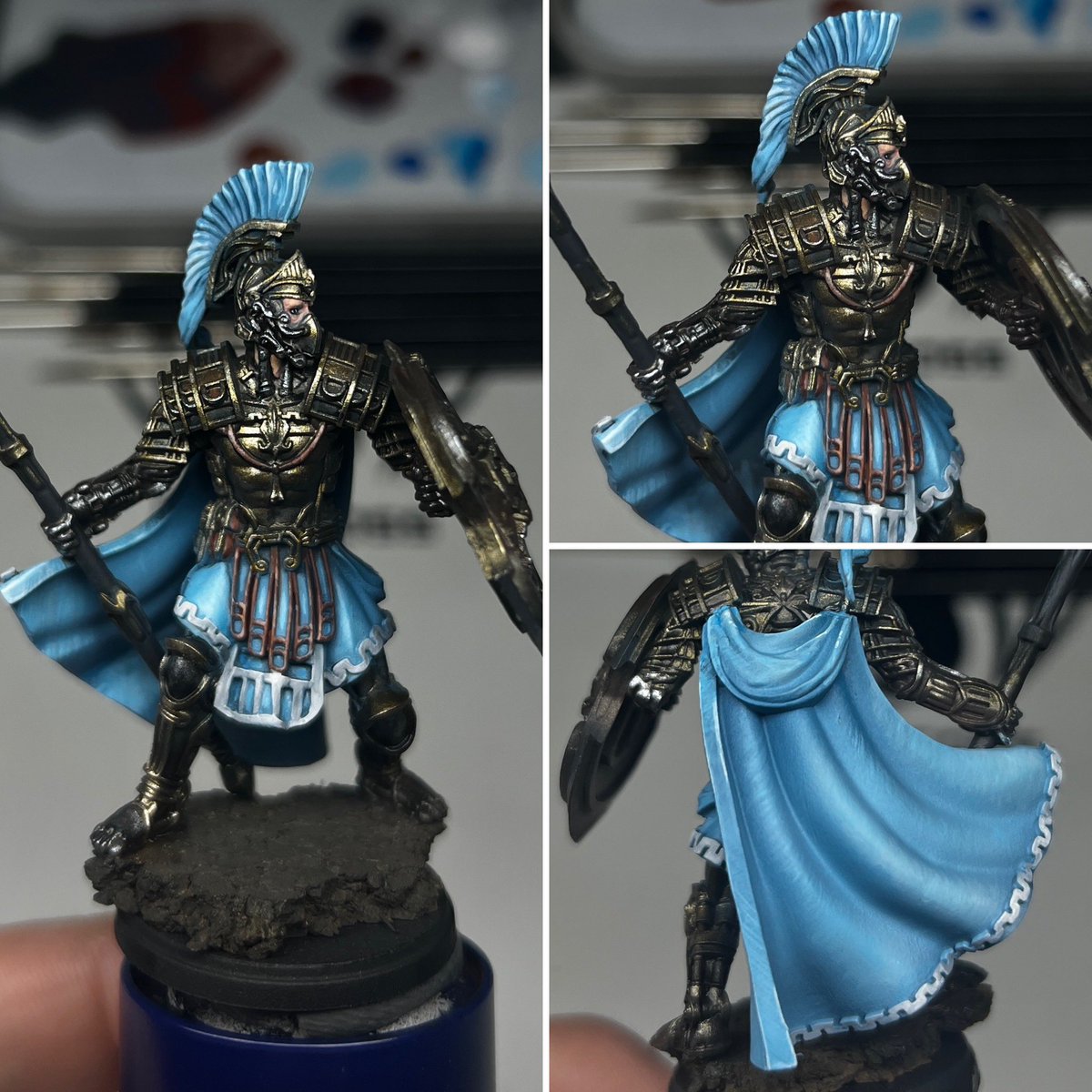 Mattpaint13's tweet photo. I’m not far of finishing this guy! Such fun! #paintingMiniatures #miniaturepainting #coloursofconquest #conquest https://t.co/eJGLe0U95l