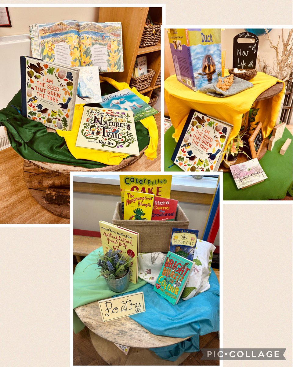 JCEnglishHub's tweet photo. We love poetry books at our base hub. After carrying out a review of our libraries, we noticed that children were not choosing poetry as much as fiction & non-fiction. So we heightened it on WBD & have created features across the hub. It has worked! #LovePoetry #PlayWithWords ✨ https://t.co/L6QBjCMqvX