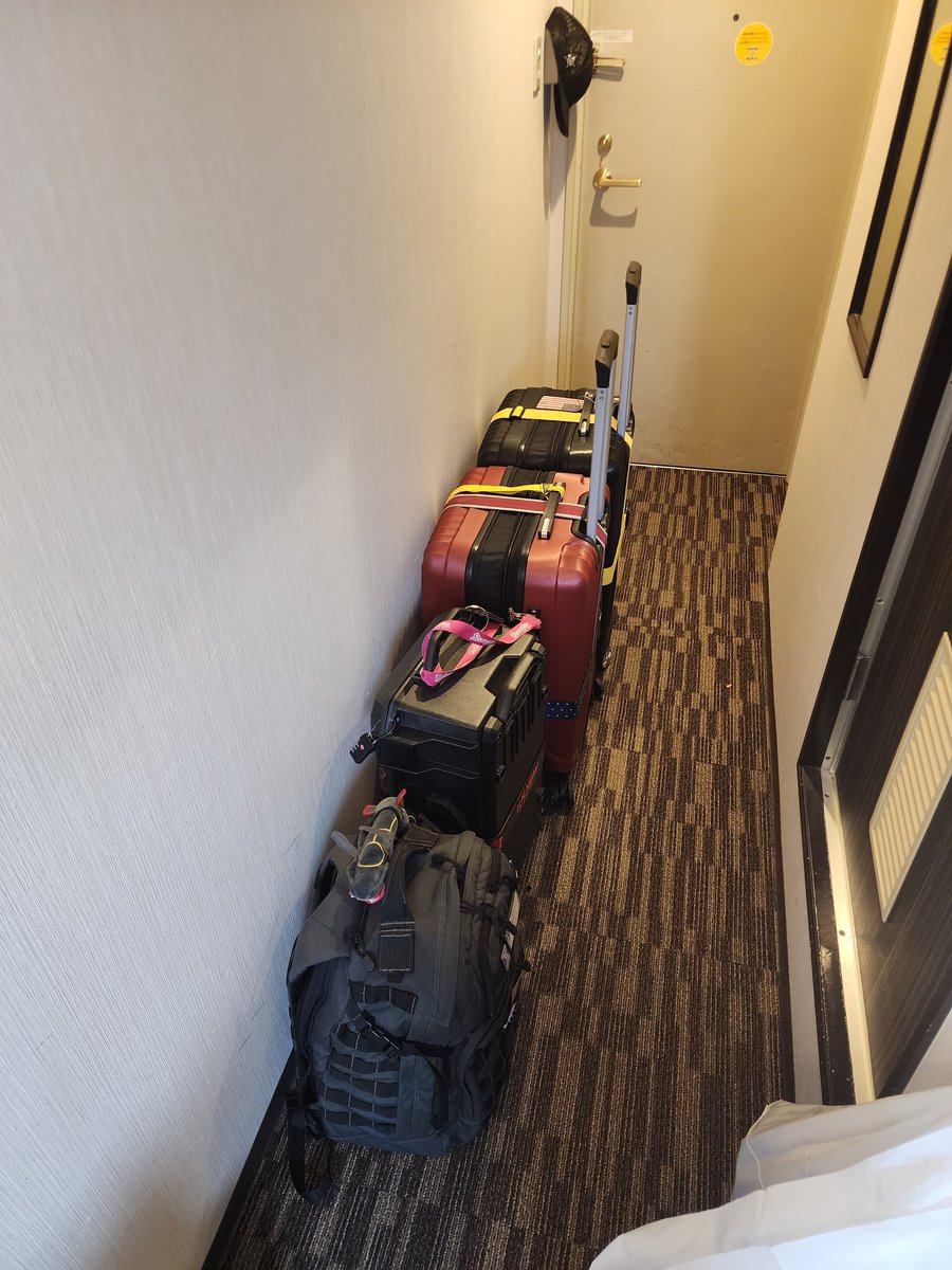 Packed up and ready to fly home tomorrow. Japan, as always, was a great time. But I miss my bed, computer, car, and toilet.