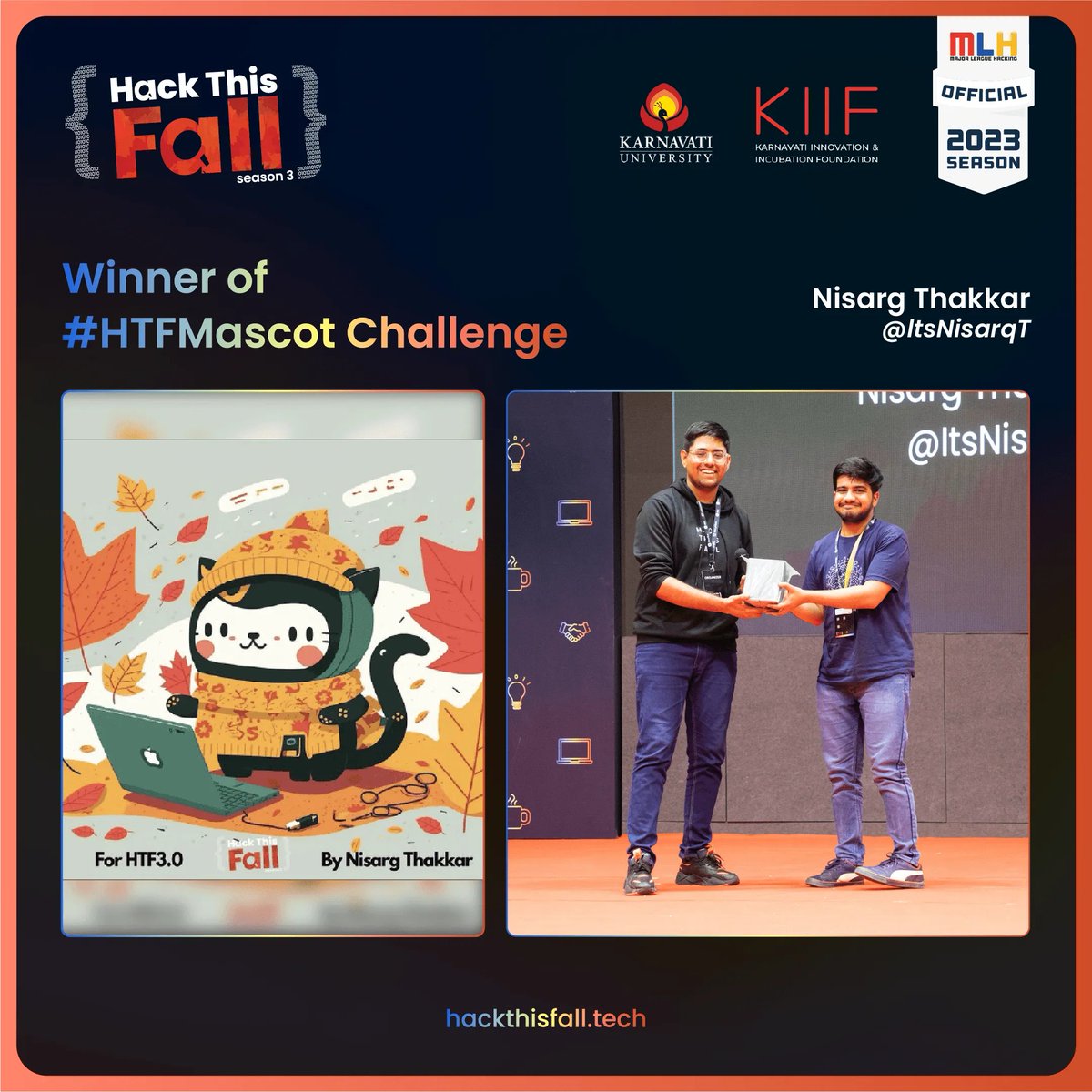hackthisfall's tweet photo. Congratulations, Nisarg for creating this super cute #HTFMascot and winning the Hack This Fall 3.0 Mascot Challenge ππ
#HackThisFall #InnovateForGood https://t.co/0LShokmkGJ