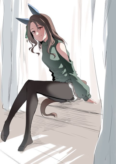 #ウマ娘ニンニク回で着せてた私服っぽいキング 