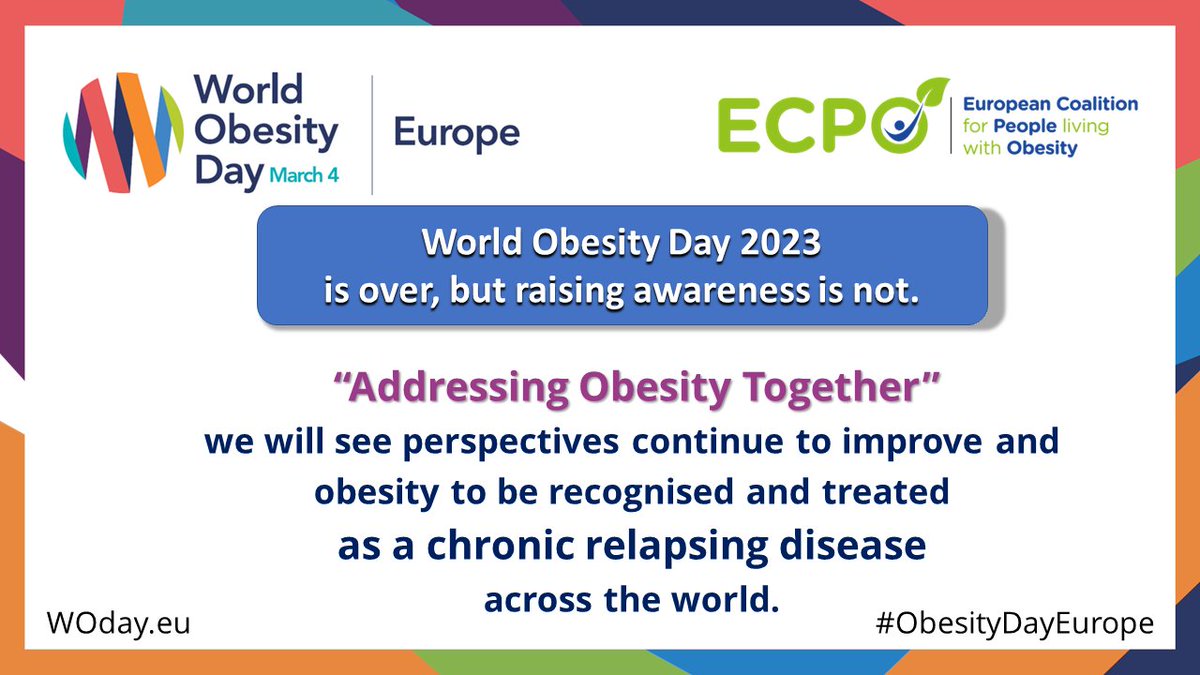 Yesterday an astounding force of people joined to raise awareness on #WorldObesityDay. 
I spent all day online and am amazed at what I missed!
I will continue to support the campaign, because living with obesity is not only one day, its my EVERYDAY. 
#ObesityDayEurope #WODIreland