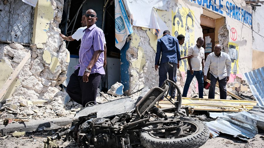 Mareegonline's tweet photo. At least five people are dead and three others wounded in a shooting spree at a busy cafe in #Mogadishu , witnesses said.

Unidentified assassinate believed to be from #AlShabaab opened fire randomly at people taking time at the tea shop in Daruslam Villa, North of the capital. https://t.co/agH02X6Gfx