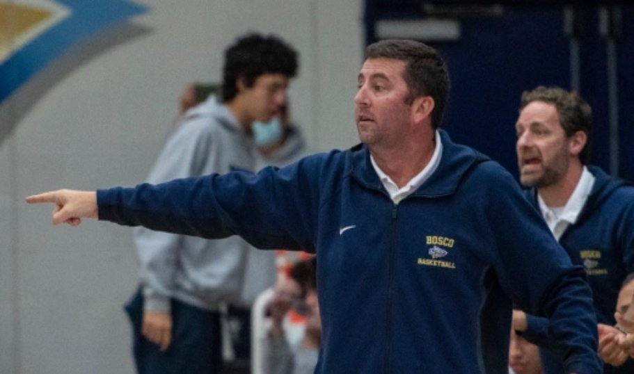 sjbathletics's tweet photo. Thank you Coach Dunn for your leadership these past years--but especially leading this year's team to reach its potential. Brave Nation is grateful for a memorable season, the relentless preparation you expect from your student-athletes, & forming Men for Others. #BoscoBasketball https://t.co/QwpF753r6g