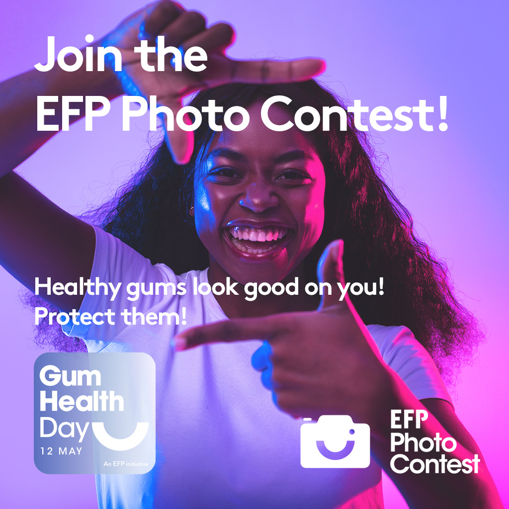 PerioEurope's tweet photo. Would you like to win a free registration to EuroPerio11? Dental photographers are invited to the EFP Photo Contest 2023 and submit their photos on the topic 'Healthy gums look good on you'. #EFPerio #GumHealthDay #ProtectYourGums
https://t.co/EVWePF2zbS https://t.co/UO4Q1fLgYG
