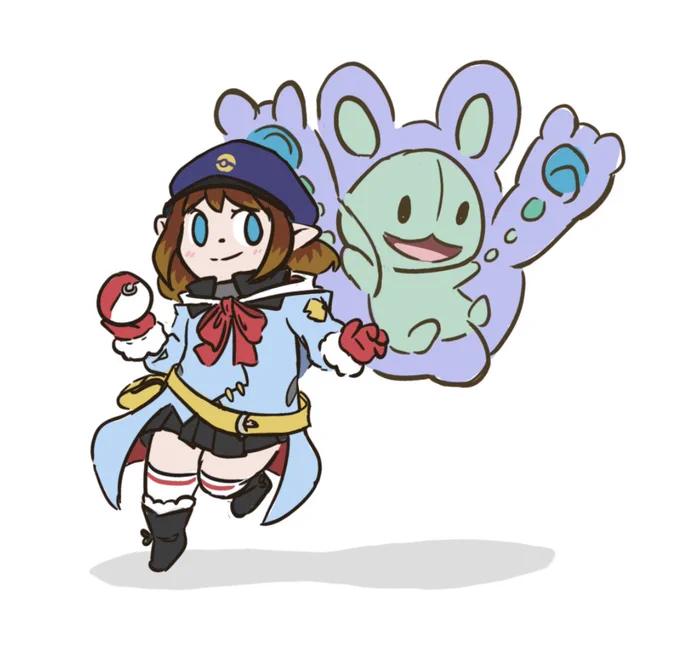 You are challenged by pokemon trainer Why!Can't believe I haven't pokemonfy her even though it's kind off a tradition for my favs 