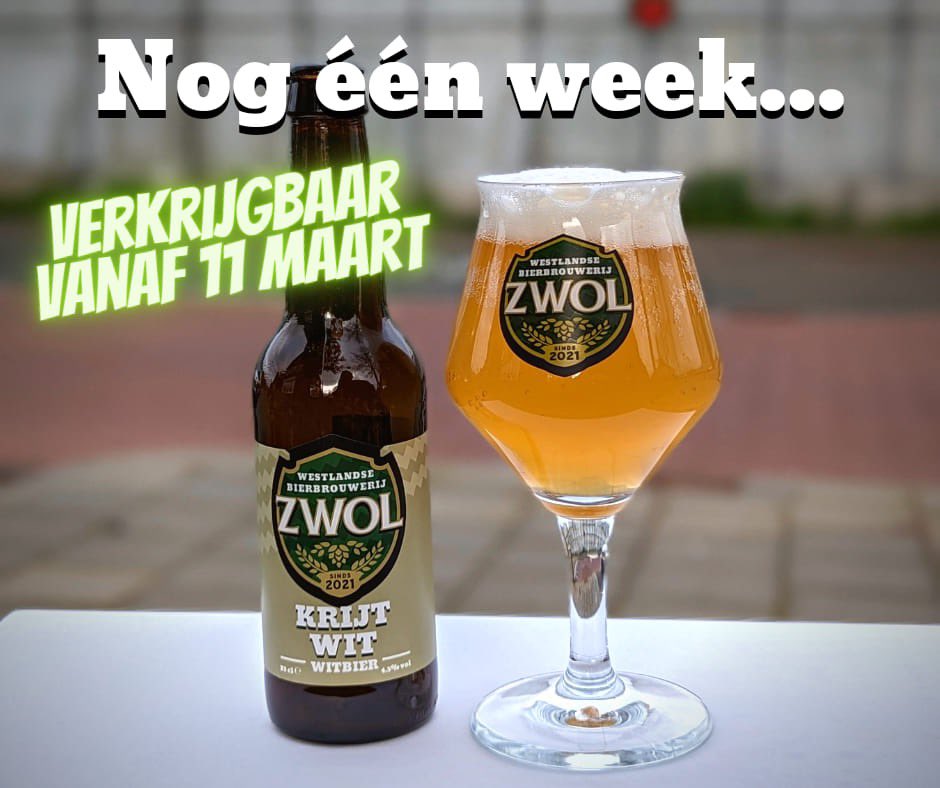 Als eerste genieten van dit bier? Op 11 maart zijn we vanaf 12:00 aanwezig bij Mitra Westdijk in Monster en Mitra Wateringen - De Roode Prins om je gratis te laten proeven!

#echtwestlandsbier #westland