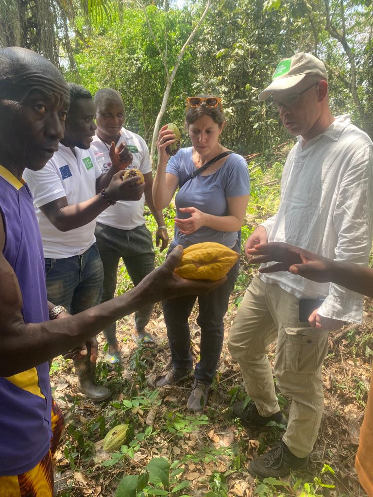 WHHSLE's tweet image. Exploring the @WHHSLE led #cocoa #ValueChainDevelopment, from #bean to #chocolate are the global Director Programs @bettina_iseli, CFO Christian Monning &amp;amp; CD Stefano Temporin interventions supported by @EUinSierraLeone, @giz_gmbh @BMZ_Bund &amp;amp; @Welthungerhilfe @GERinSalone