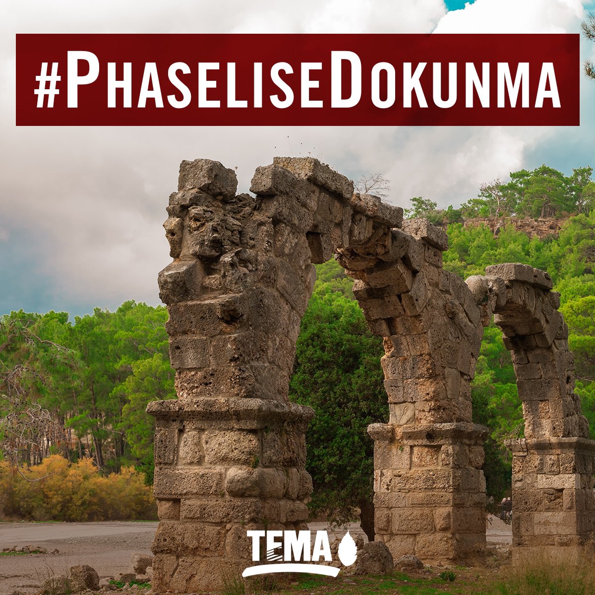 Phaselis Antik Kenti, doğal ve kültürel değerleri ile bir bütündür!
BOZULMAMALI, KORUNMALIDIR!