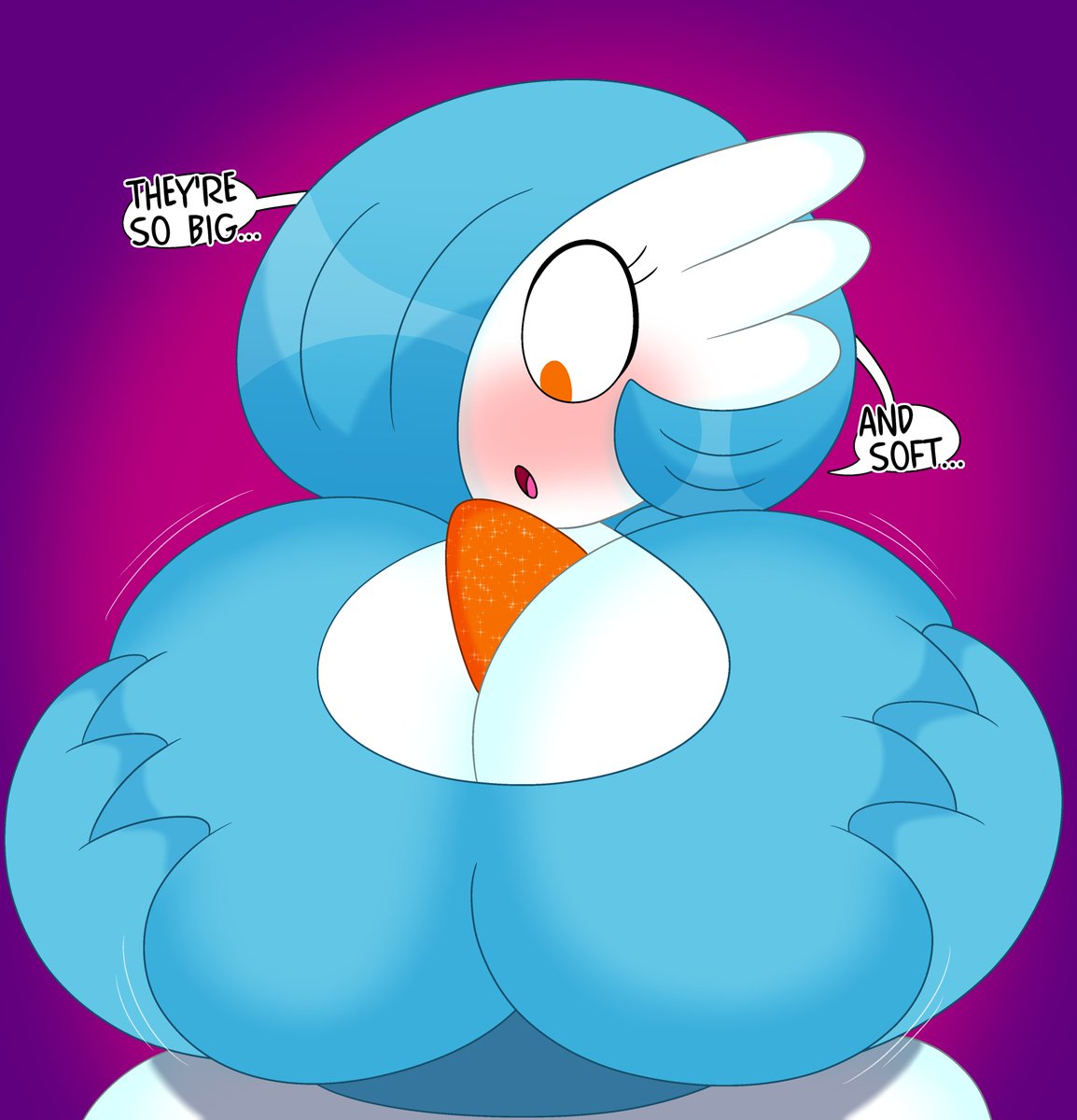 Big soft Gardevoir boobs.