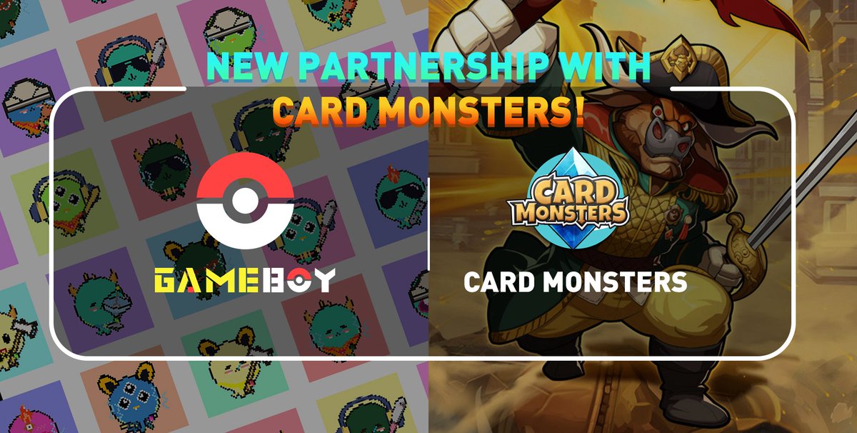 Card Monsters (@cardmonsters1) on Twitter photo 📢We are happy to announce a strategic partnership with GameBoy <a href="/GameBoyNFTs/">GameBoy: GameFi Aggregator Platform</a>
👏GameBoy is an aggregator for a new generation of GameFi games developed by Monster Labs. It is mainly focusing on high-quality games and helping more games to run efficiently. 📢We are happy to announce a strategic partnership with GameBoy <a href="/GameBoyNFTs/">GameBoy: GameFi Aggregator Platform</a>
👏GameBoy is an aggregator for a new generation of GameFi games developed by Monster Labs. It is mainly focusing on high-quality games and helping more games to run efficiently.