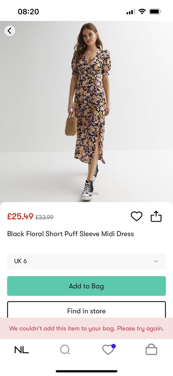 MrsSJKelly's tweet photo. @NewLookHelp @newlook Still not working for me. Deleted the app and that hasn’t fixed problem either. https://t.co/mb5GnGDpwZ