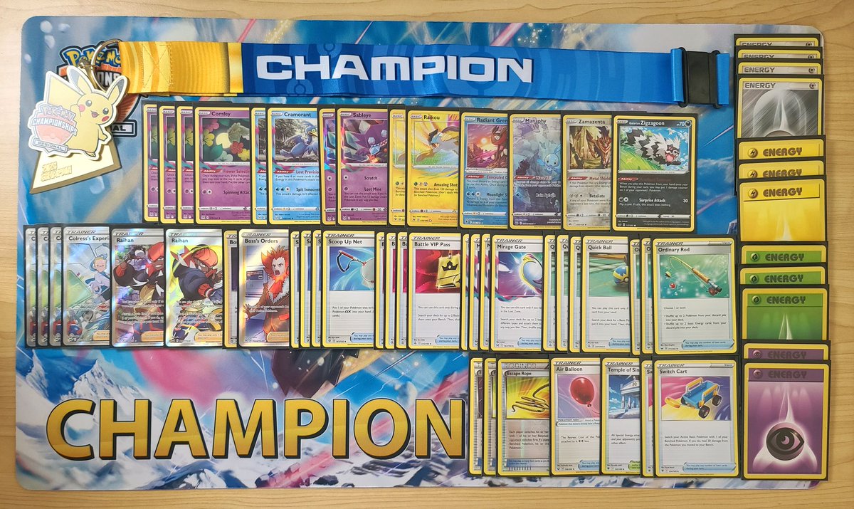 POKÉMON PERTH REGIONAL CHAMPION 🏆

An incredibly blessed weekend! Shoutout to <a href="/heybuddybud/">a-a-ron</a> <a href="/MarcoGPkm/">Marco Giovannini</a>, Soph &amp; Yuichi for testing &amp; winning Seniors with the same 60, <a href="/DifferentFight/">Kris</a> <a href="/TransGraham/">Kai @WCC</a> &amp; <a href="/daviddaritan/">David Frans Daritan</a> for the support and testing at VG worlds. 

See you in Japan! ✈️ 🇯🇵