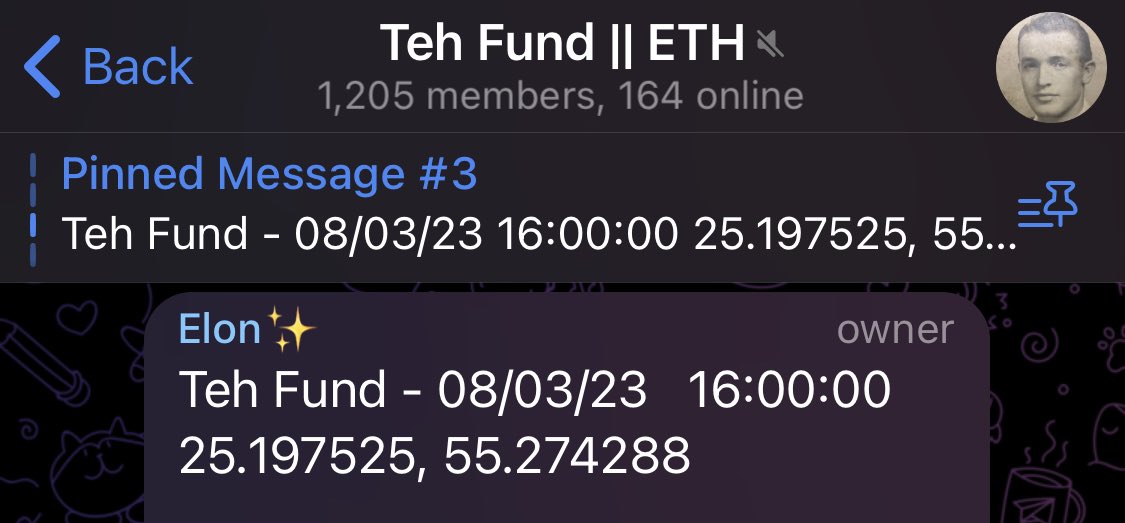 ccuk88's tweet photo. For a few months now Teh Fund TG group have been staring at the same pinned message given by “The Overlords” - A date : A Time : A Location - Nobody knows what to expect 👀 - if anything - what do you expect? Comment below 👇 https://t.co/TQPK7Pq3Vr @TehFund $FUND #DAO https://t.co/rXADWi3gSa