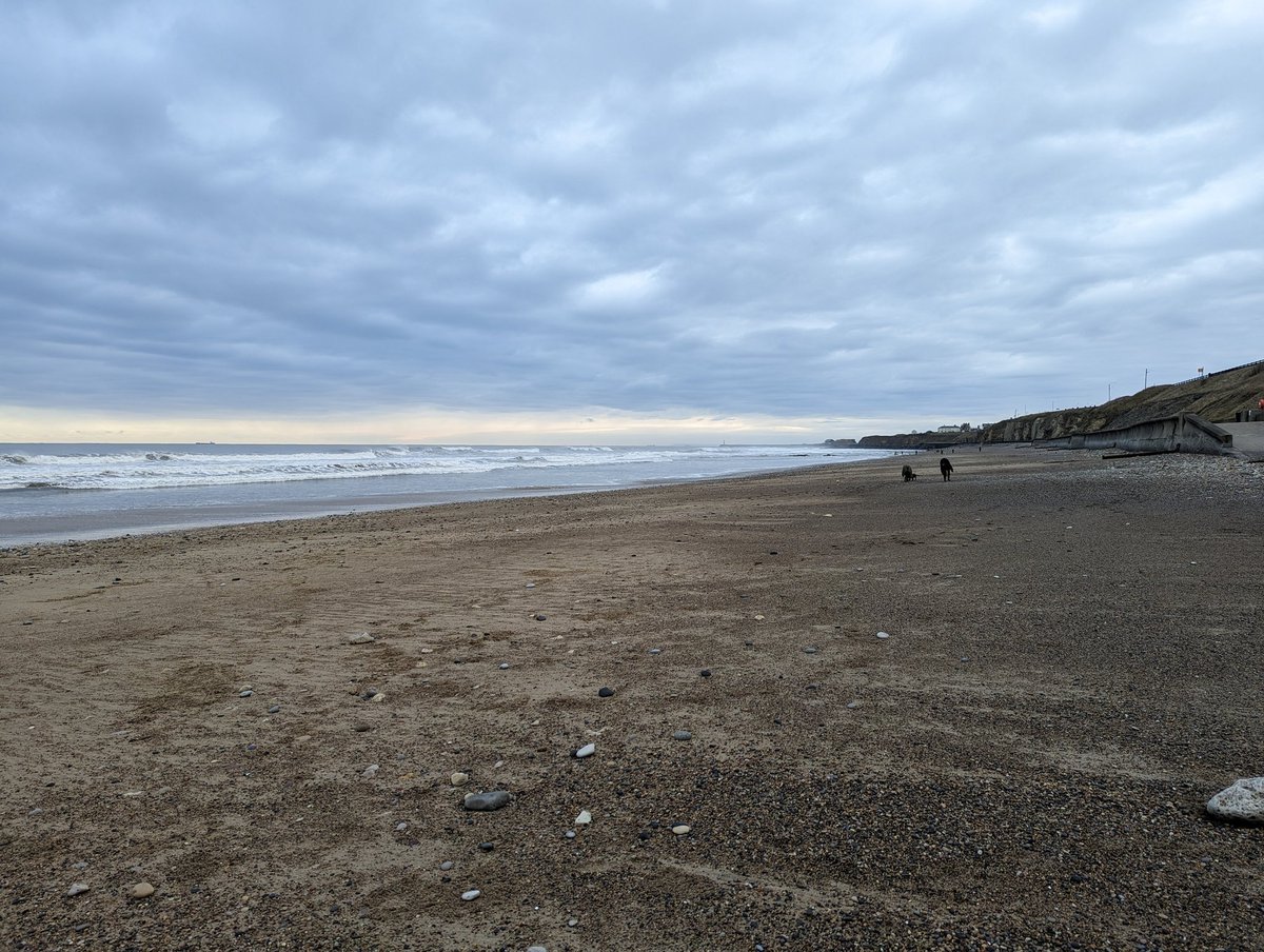 Quiet at the beach this morning