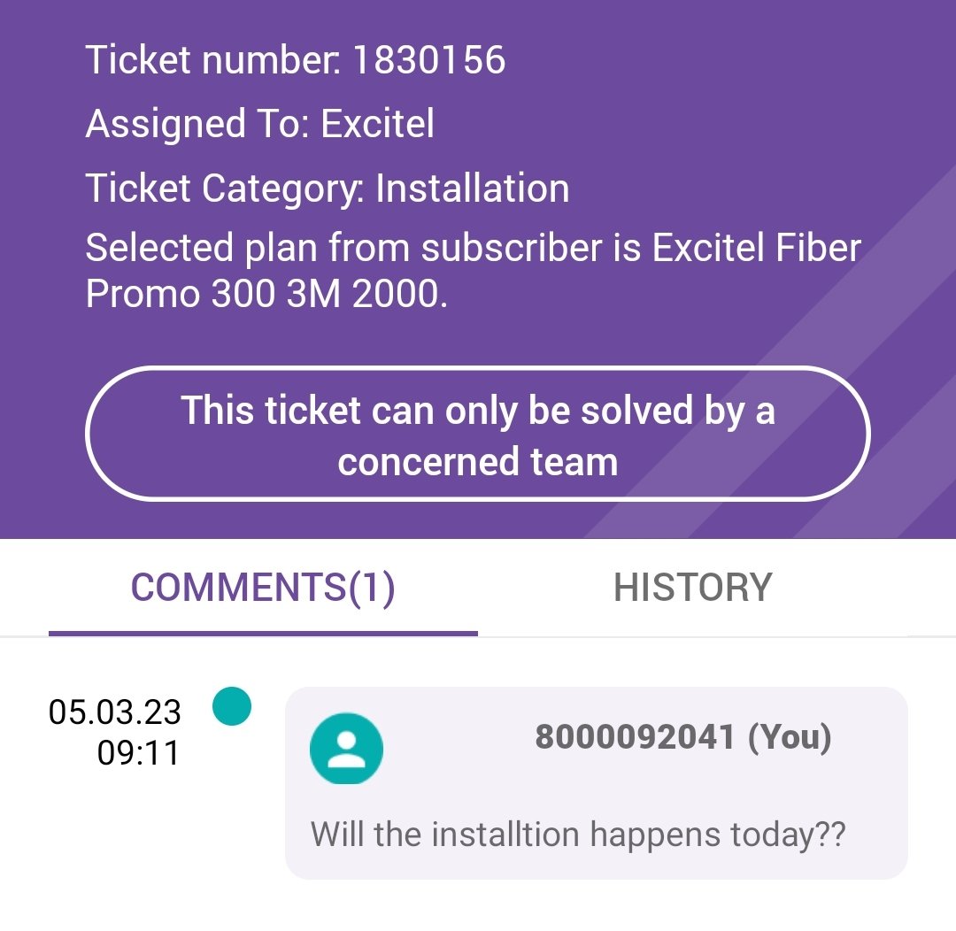 jomon4462's tweet photo. @excitel_rocks my broad connection not yet installed in my house. I already checked how much time it will take. They said 1 day . But till now no one call me. I also seeing lot of people commenting about poor customer support. https://t.co/zlsh9af3sP
