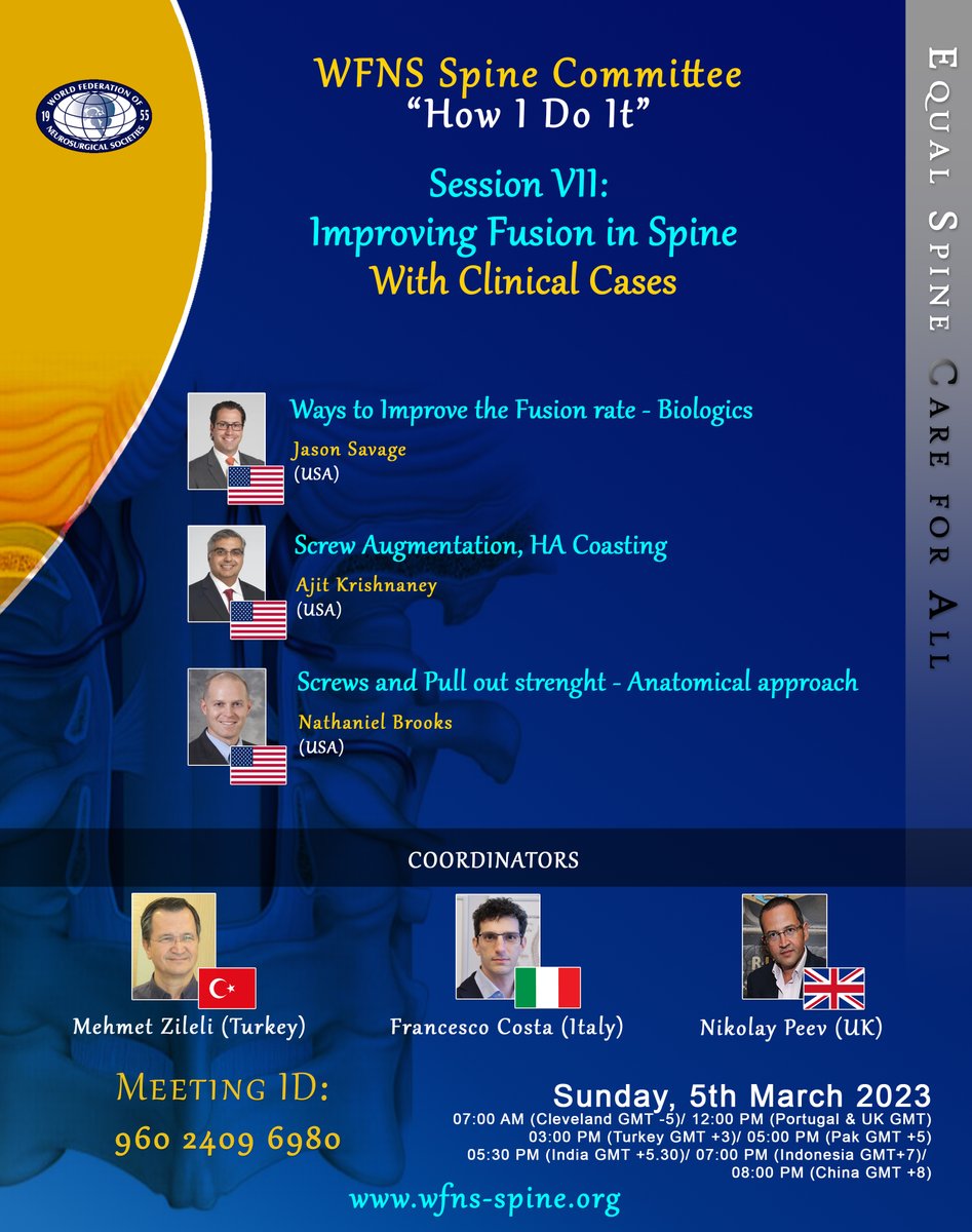 WFNS Spine Committee - tweet media