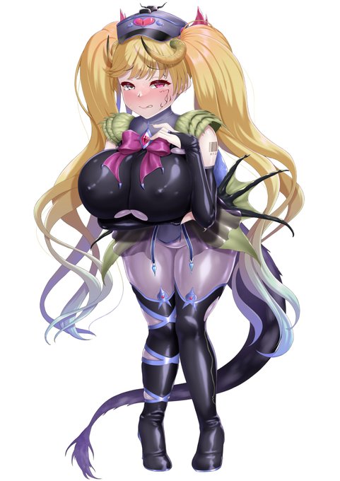 skeb1件納品致しました。
権力者に捕まって色々されて『変身』させられたバレンタインモニカ。
ある程度内容をお任せ頂いたので、ベヒーモスと同化とかいう割とどうかしている方向性でいきました。
デザインの正解がわからない 