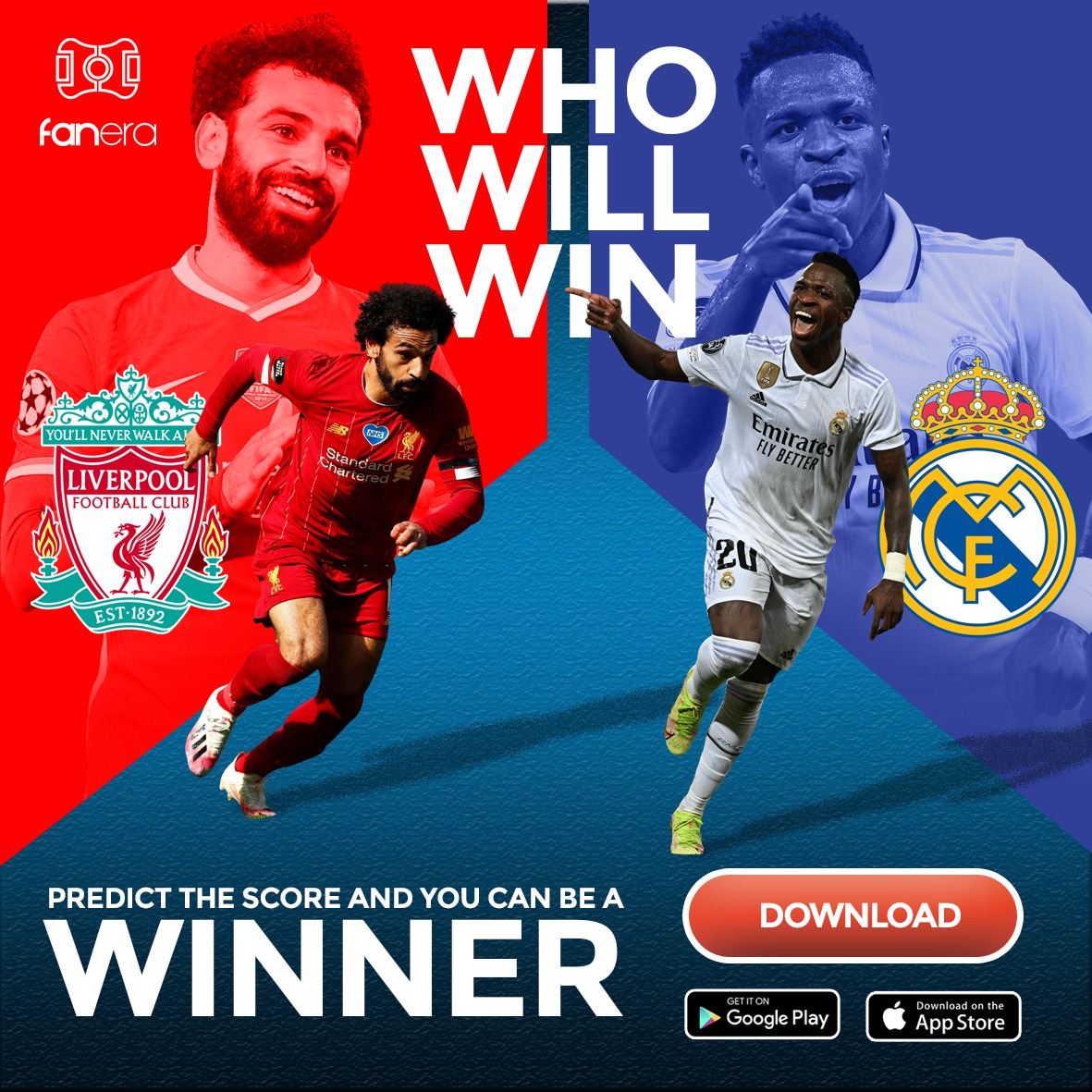 Big match ! Easy win for @realmadriden ? 👇| Download + win now! bit.ly/3dvtuSd