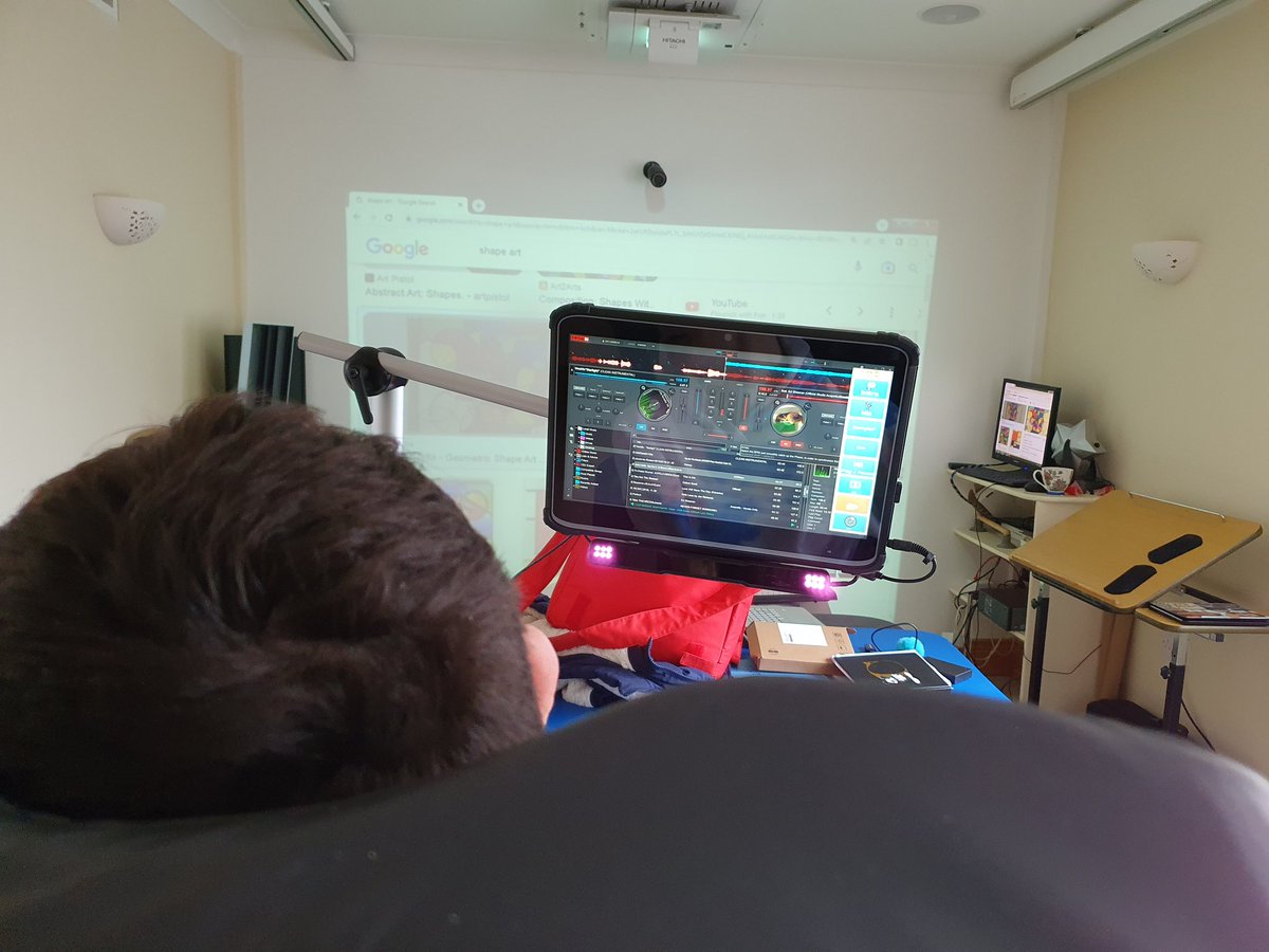 1_forget's tweet photo. #MashupTime

Enjoying the mellow vibes here with #MrX as he uses @VirtualDJ via #eyegaze - using @ThinkSmartbox #grid3 gridset to control the software. He created a nice #mashup of @Camila_Cabello's #BamBam and @westlifemusic's #Starlight. Watch this space for the finished mix. https://t.co/LADFyGKSYn