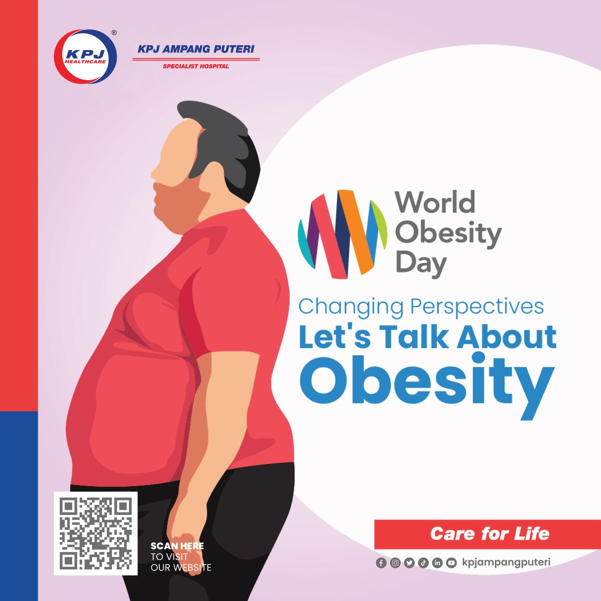 Together we can correct misconceptions surrounding obesity, acknowledge its complexities, and take effective, collective action. Because when we all talk, debate and share, we can shift norms and transform health outcomes for everybody.

#WorldObesityDay #careforlife