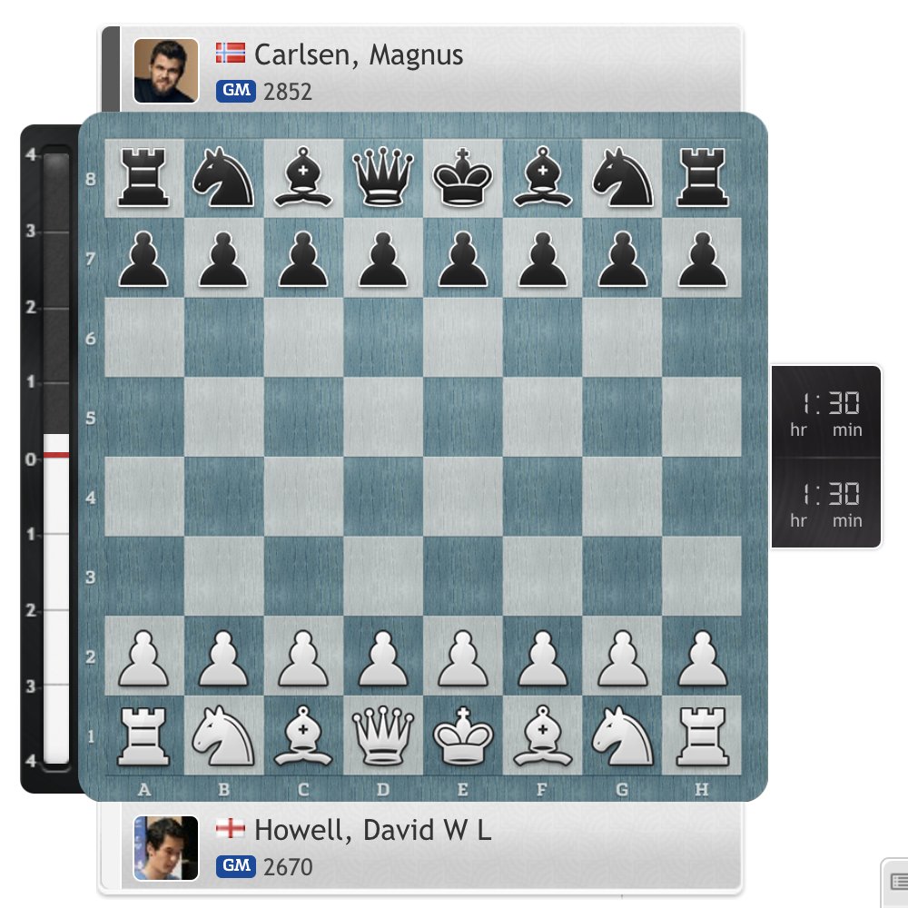 chess24.com on X: Magnus Carlsen plays his 1st classical game