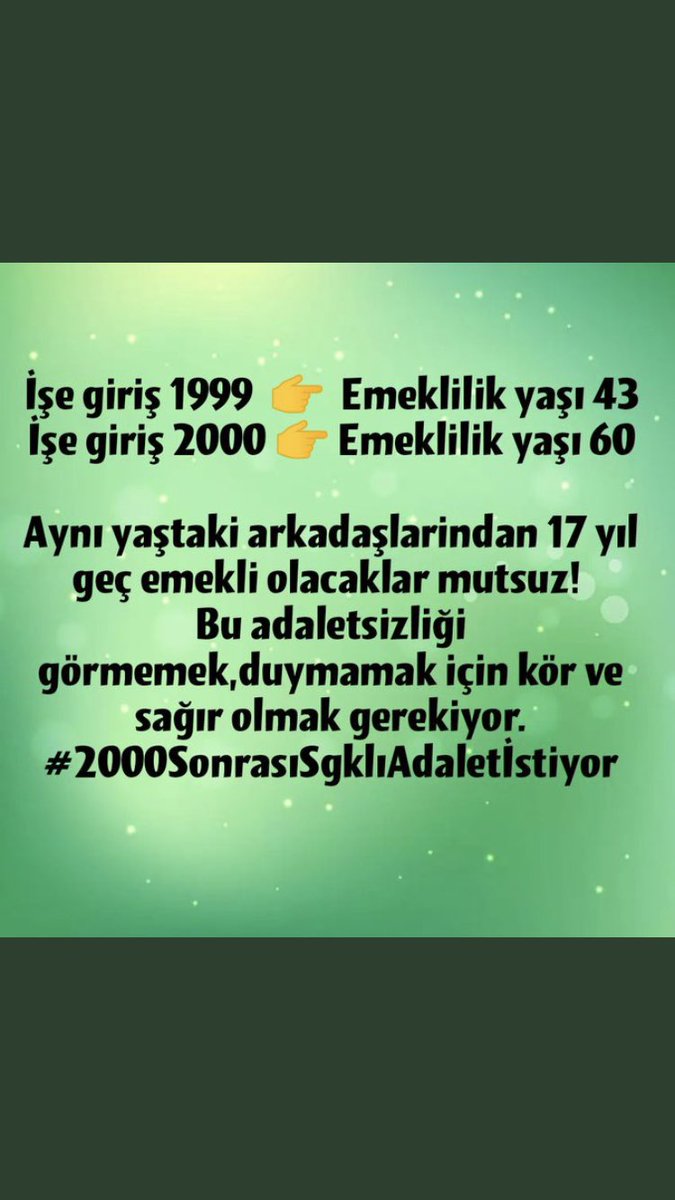 serpil_guducu's tweet photo. Siz de biliyorsunuz verilen kararın ne kadar adaletsiz olduğunu
@RTErdogan @AKPartiTBMMGrup @Akparti
@csgbakanligi @tcbestepe @dbdevletbahceli @MHP_Bilgi @Mustafa_Destici @bbpgenelmerkez 
#2000LerTorbaYasaya https://t.co/ES6NFhIbYf