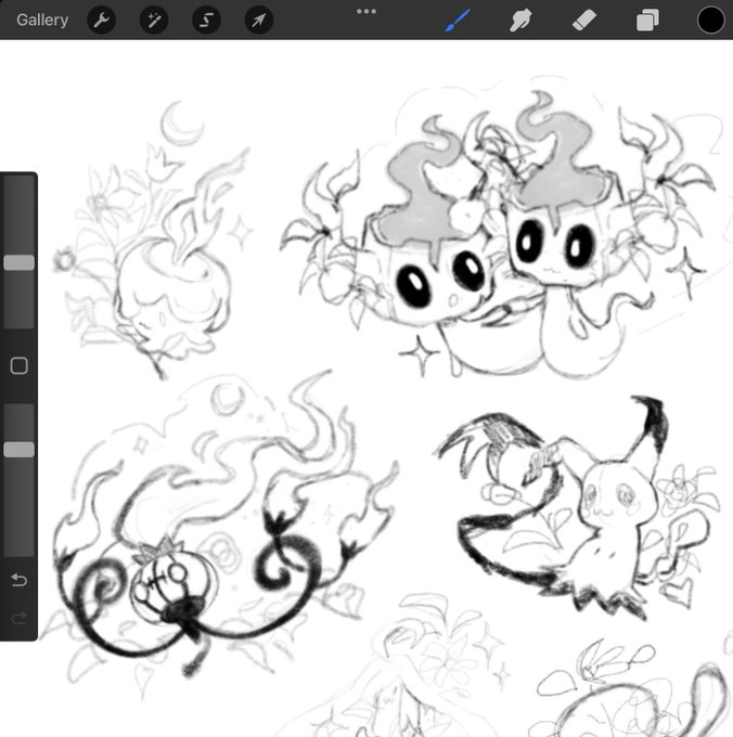 Sketching some pokemans 