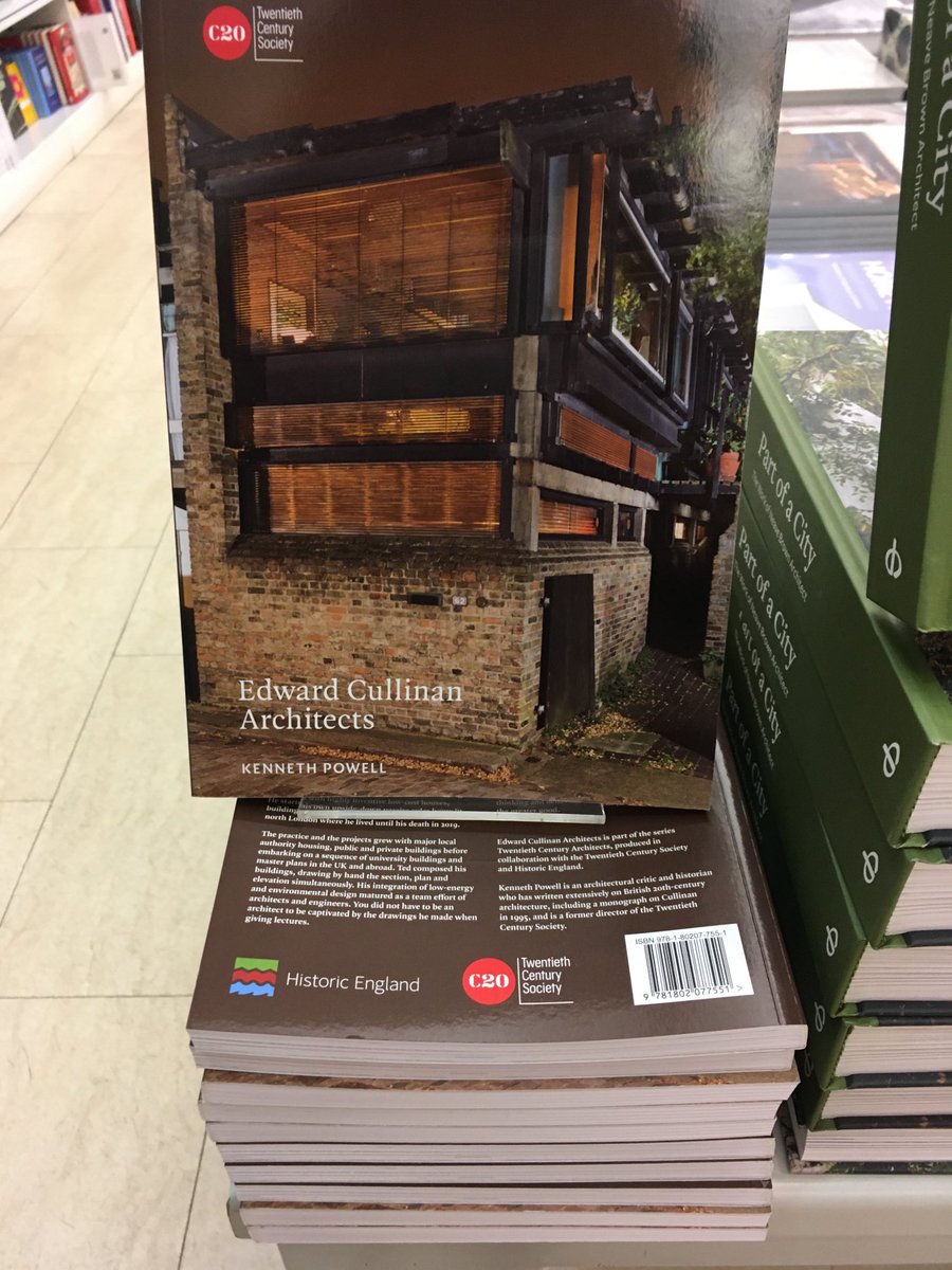 So excited to see the latest ⁦<a href="/C20Society/">C20 Society</a>⁩ C20 Architects volume in the ⁦<a href="/RIBA/">Royal Institute of British Architects</a>⁩ bookshop. Ted Cullinan embraced all that was best from the 1960s to the 2000s and Ken Powell gives a great introduction