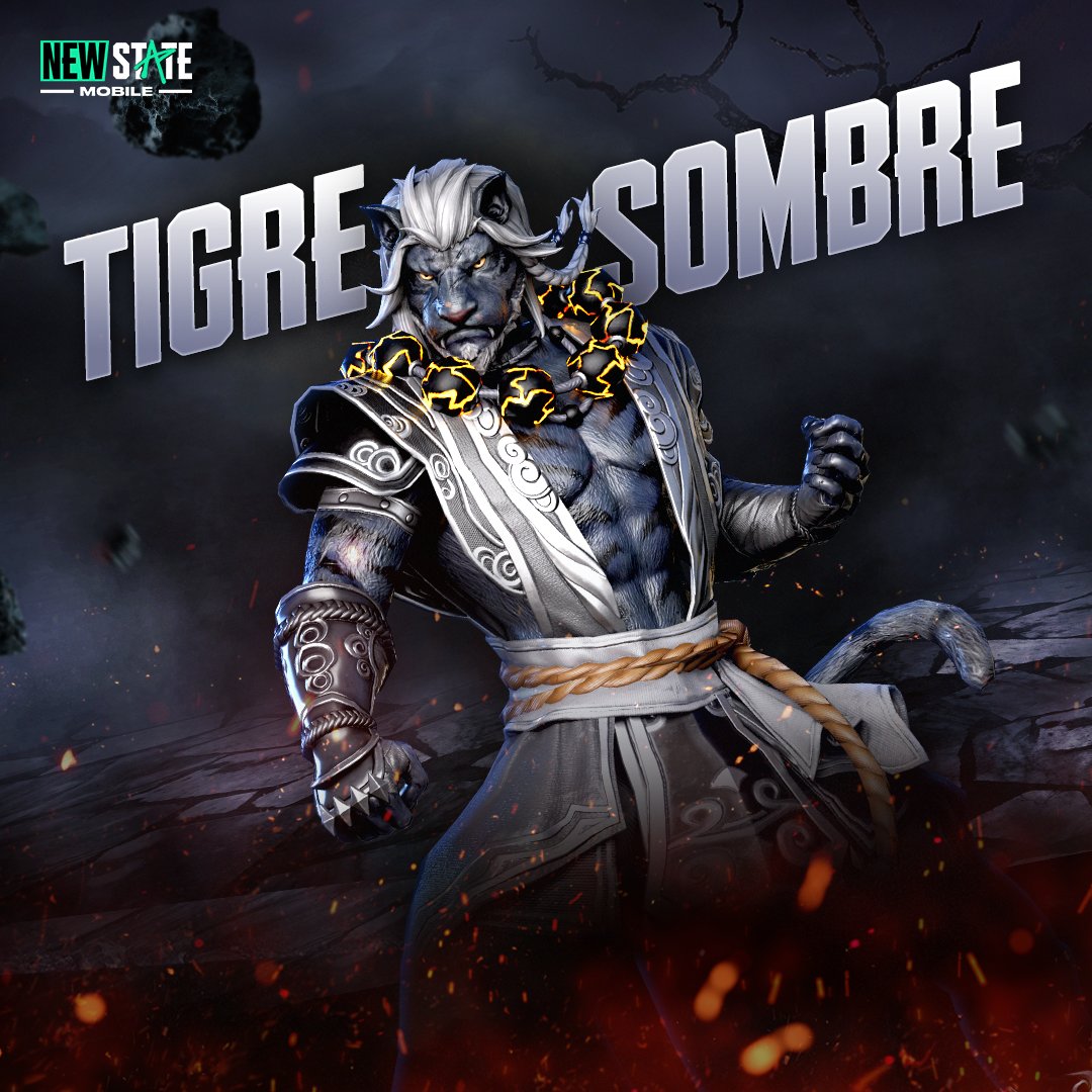 FR_NEWSTATE's tweet photo. Une force indomptable est sur le point d'être libérée de ses liens !
Allez-vous fuir ou l'affronter ?
Le Tigre Sombre est désormais disponible dans le Coffre Royal !
#NEWSTATEMOBILE #NEWSTATECHEST https://t.co/KB7N2qeGvR