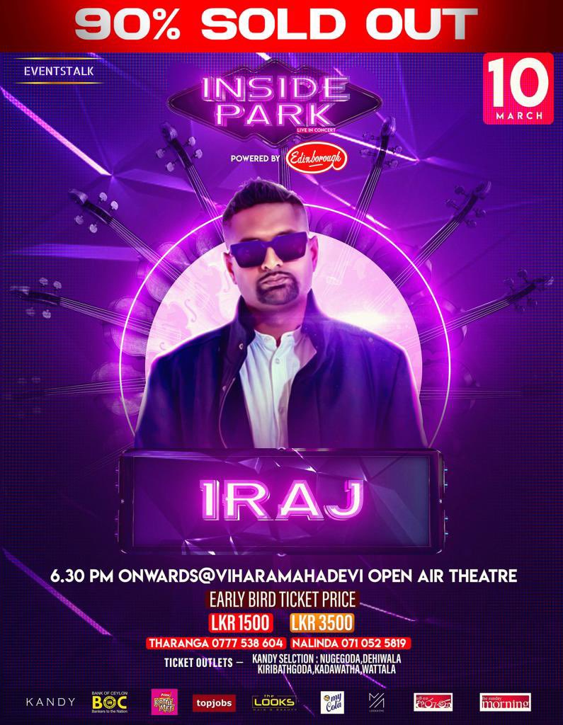 irajonline's tweet photo. මාර්තු 10 කොළඹ සෙට් වෙමු ❤️
Tickets තව පොඩ්ඩයි තියෙන්නේ 👍
👉 https://t.co/iaXpgdamNr
#insidepark #Colombo #Iraj #lka #SriLanka https://t.co/d5chVrEbTS