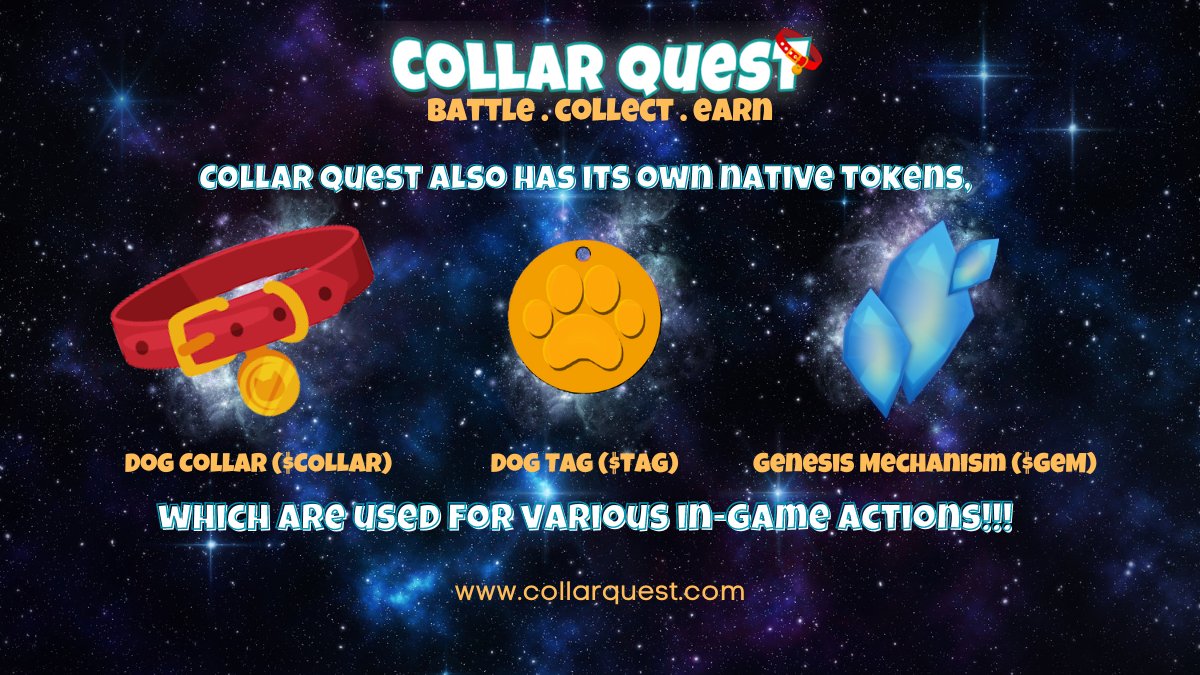 JinDestine's tweet photo. With $Collar $Tag $Gem 2023 is going to be bullish! 

#Collarquest #Gamefi #P2E #Metaverse #Shibarium #NFT #Web3 #SHIBARMYSTRONG https://t.co/a7lP21qCPa