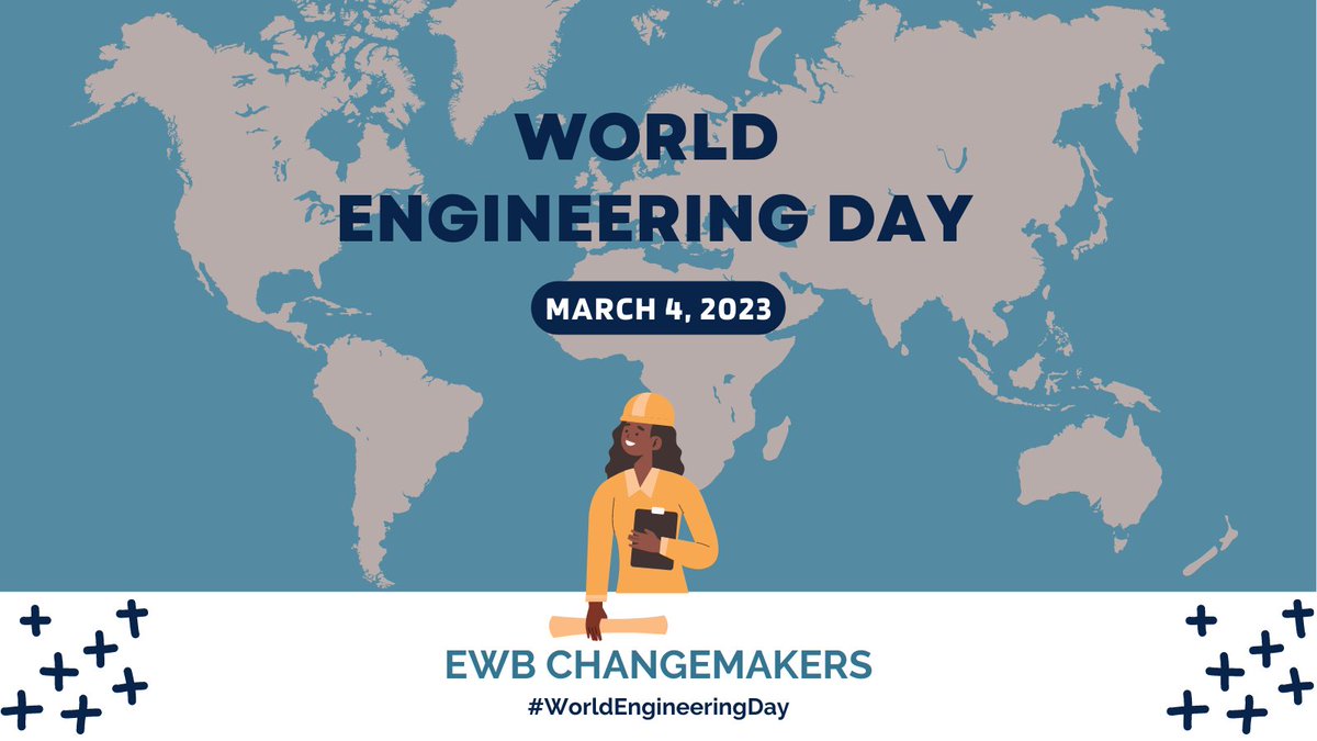 "This #WorldEngineeringDay we are overcome with gratitude for engineers everywhere. From developments in water, energy, natural disaster resilience &amp; so many other crucial areas, engineers are at the heart of our modern world. 
Thank you engineers!! 🙌"
ewb-international.org"